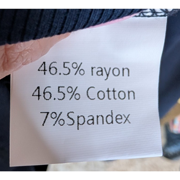 Womens Navy Ribbed Ruffle Sleeve V Neck Preppy Twee Coquette Cropped Shirt Small - Picture 6 of 7